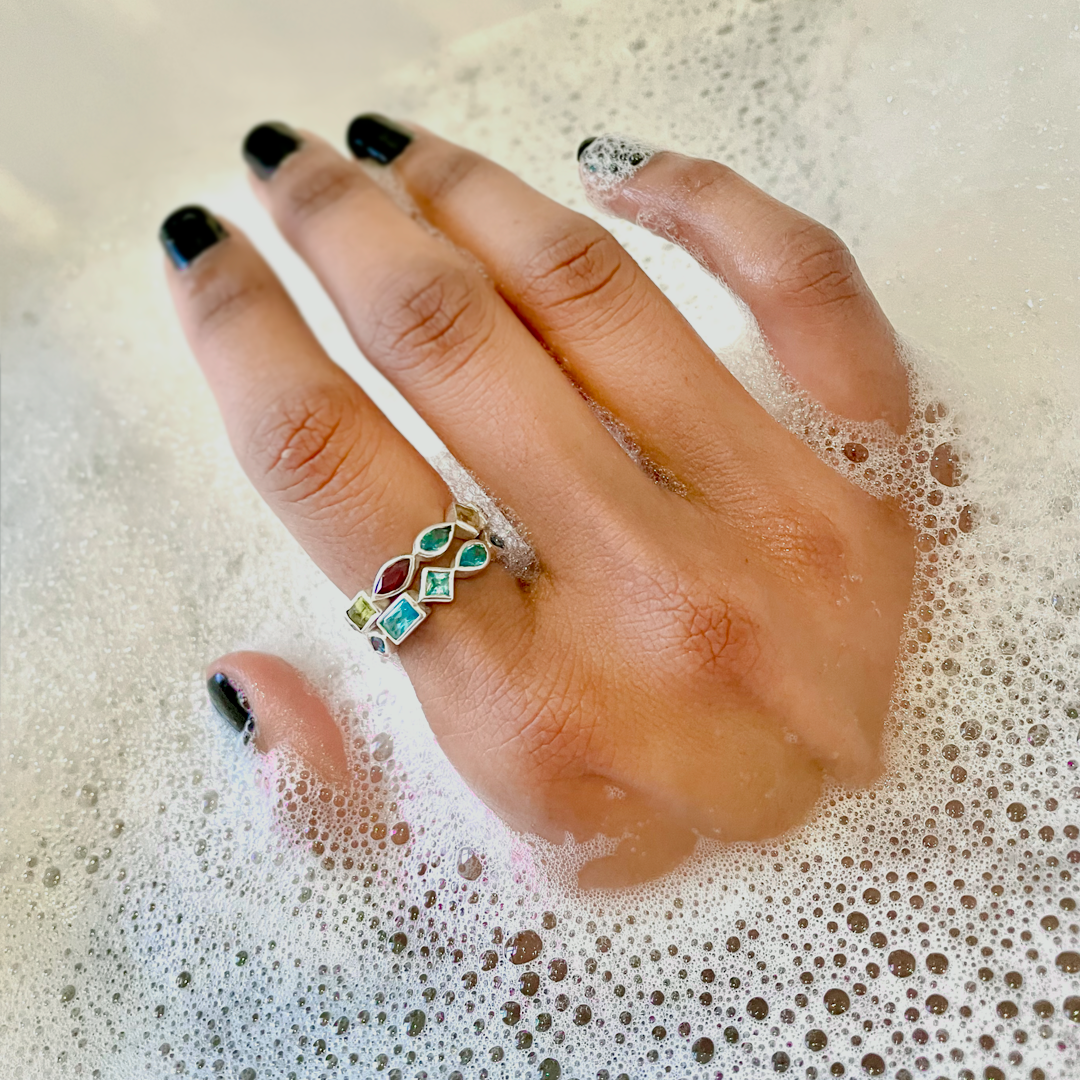 AQUA BLING RING