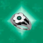 Load image into Gallery viewer, FLOWER BLOSSOM EMERALD RING
