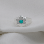 Load image into Gallery viewer, FLOWER BLOSSOM TURQUOISE RING
