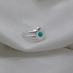 Load image into Gallery viewer, FLOWER BLOSSOM TURQUOISE RING

