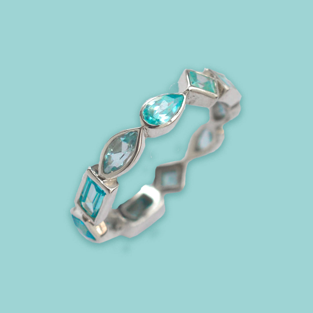 AQUA BLING RING